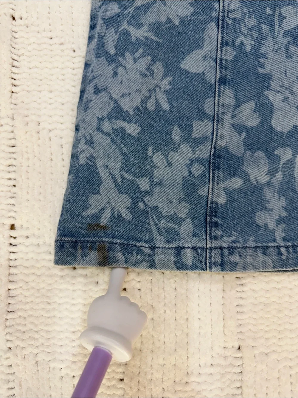 GAP Kids Floral Denim Button Front Dress Blue XXL 14-16 Sleeveless